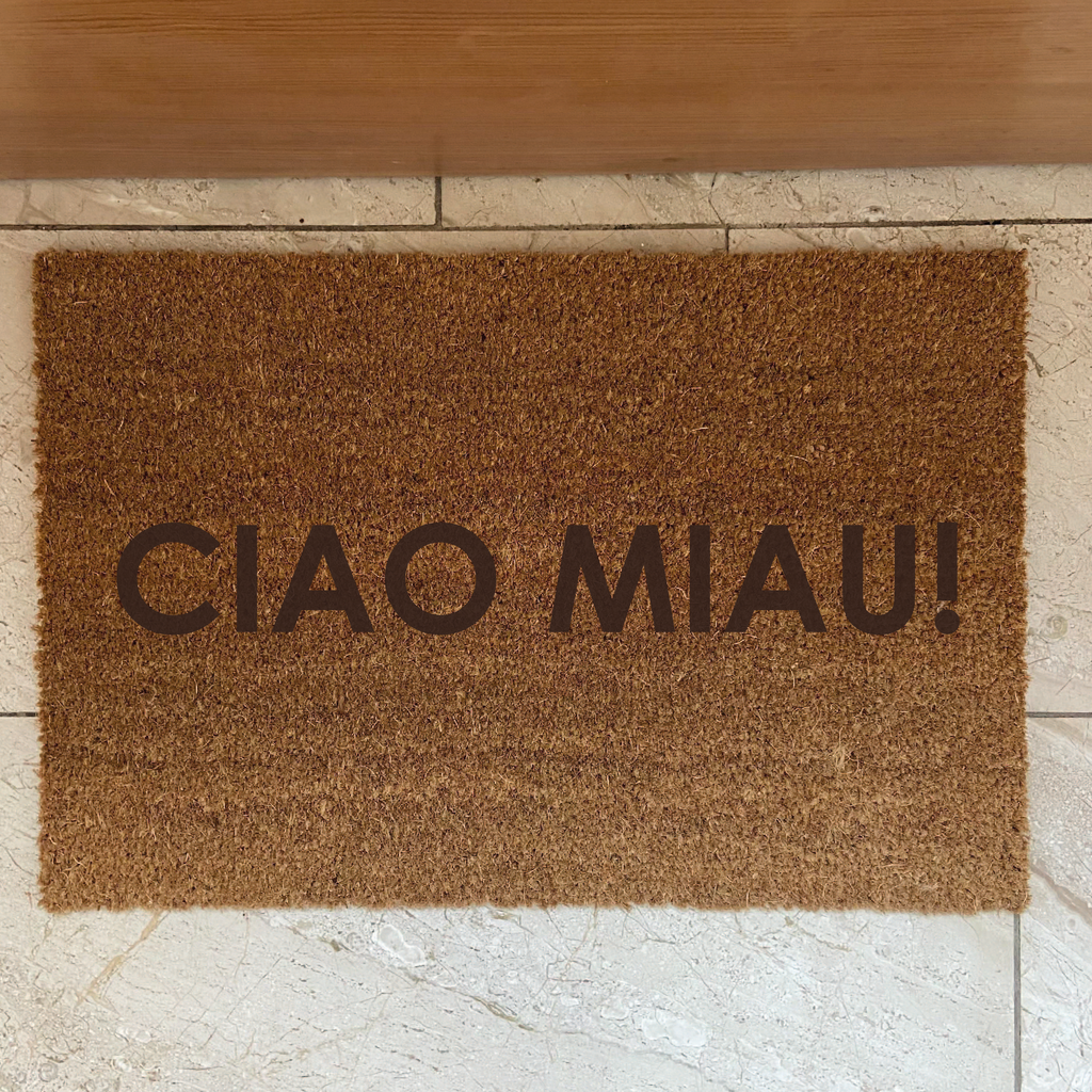 Fußmatte Kokos "Ciao Miau"