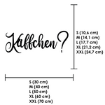 Schriftzug 3D aus Holz "Käffchen?"