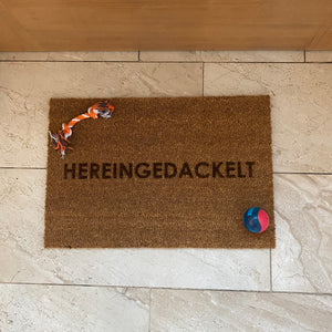 Fußmatte Kokos "HEREINGEDACKELT"