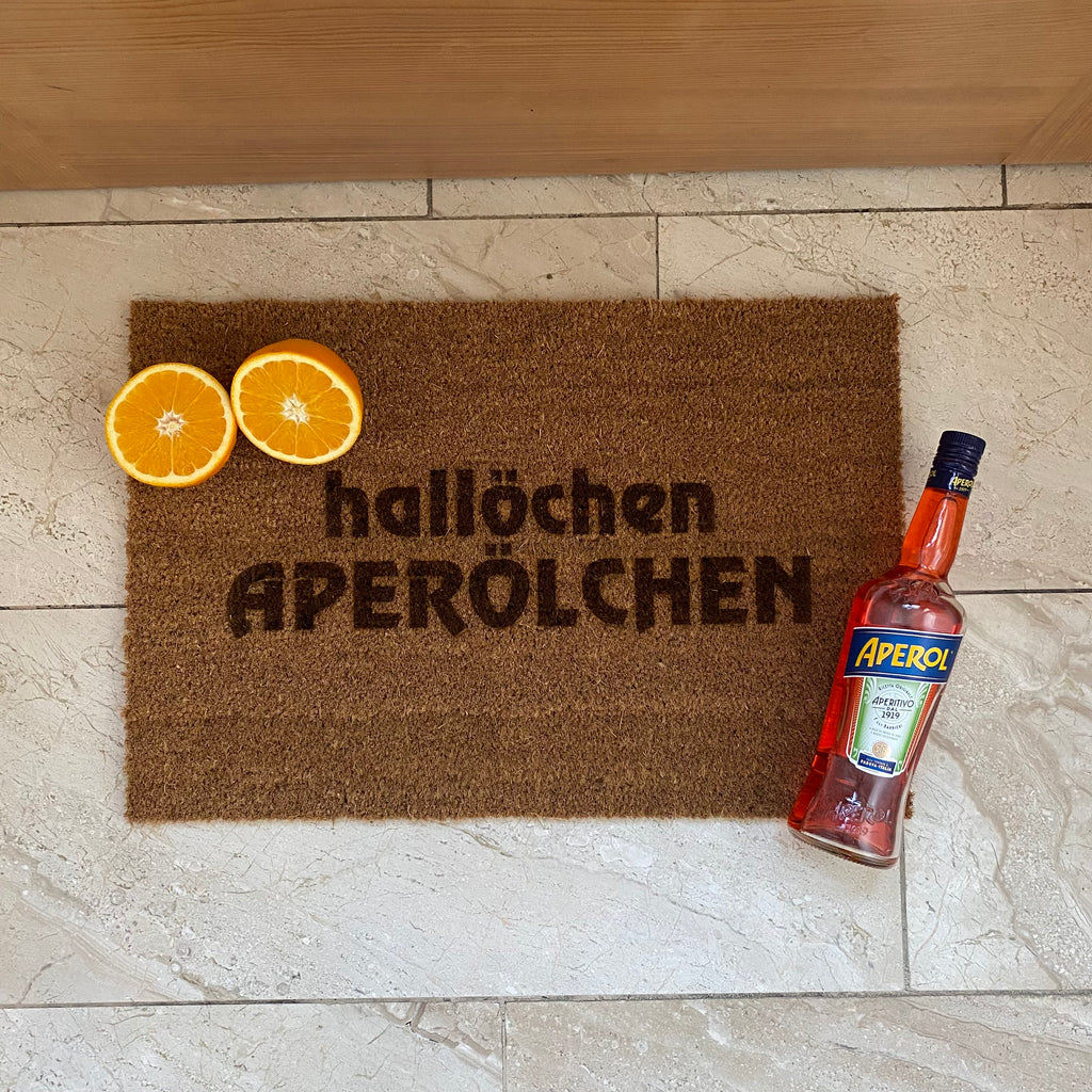 Fußmatte Kokos "hallöchen APERÖLCHEN"