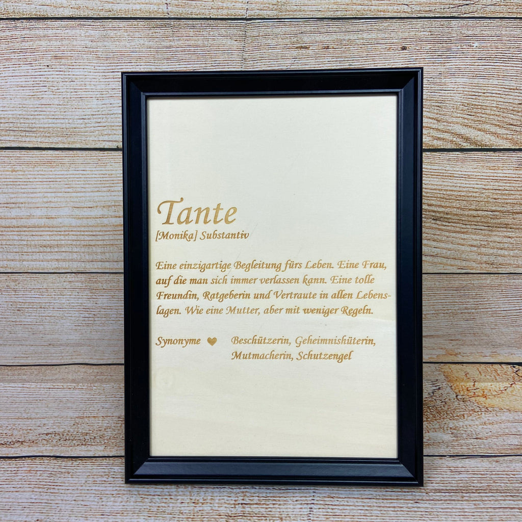 Wandbild "Tante"