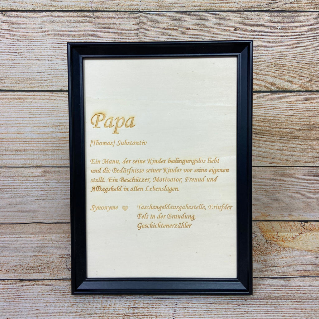 Wandbild "Papa"