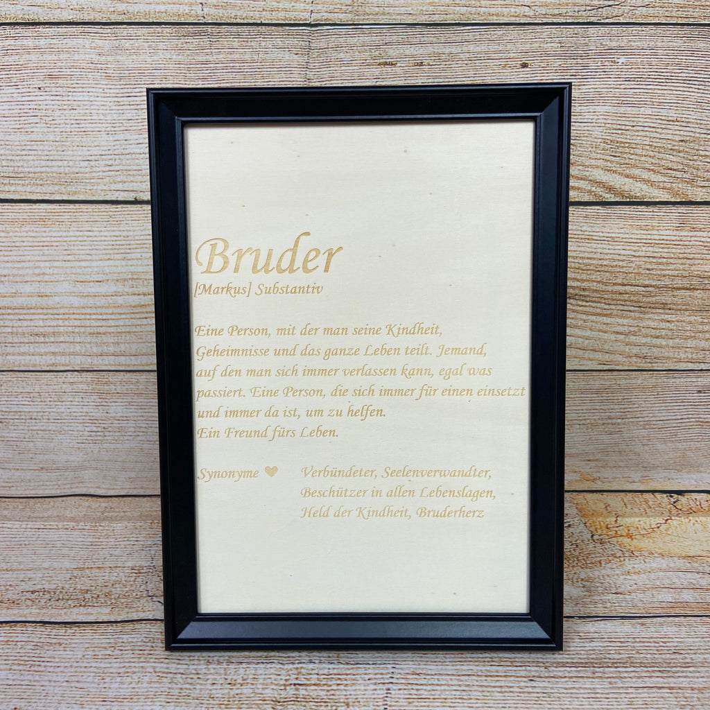 Wandbild "Bruder"